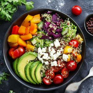 “Greek” Quinoa Salad